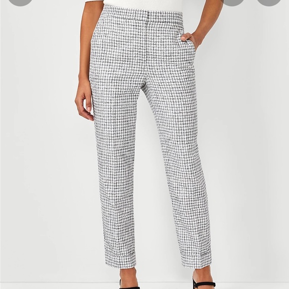 Ann Taylor Pants - NWT Ann Taylor Houndstooth High Waist Ankle Pant